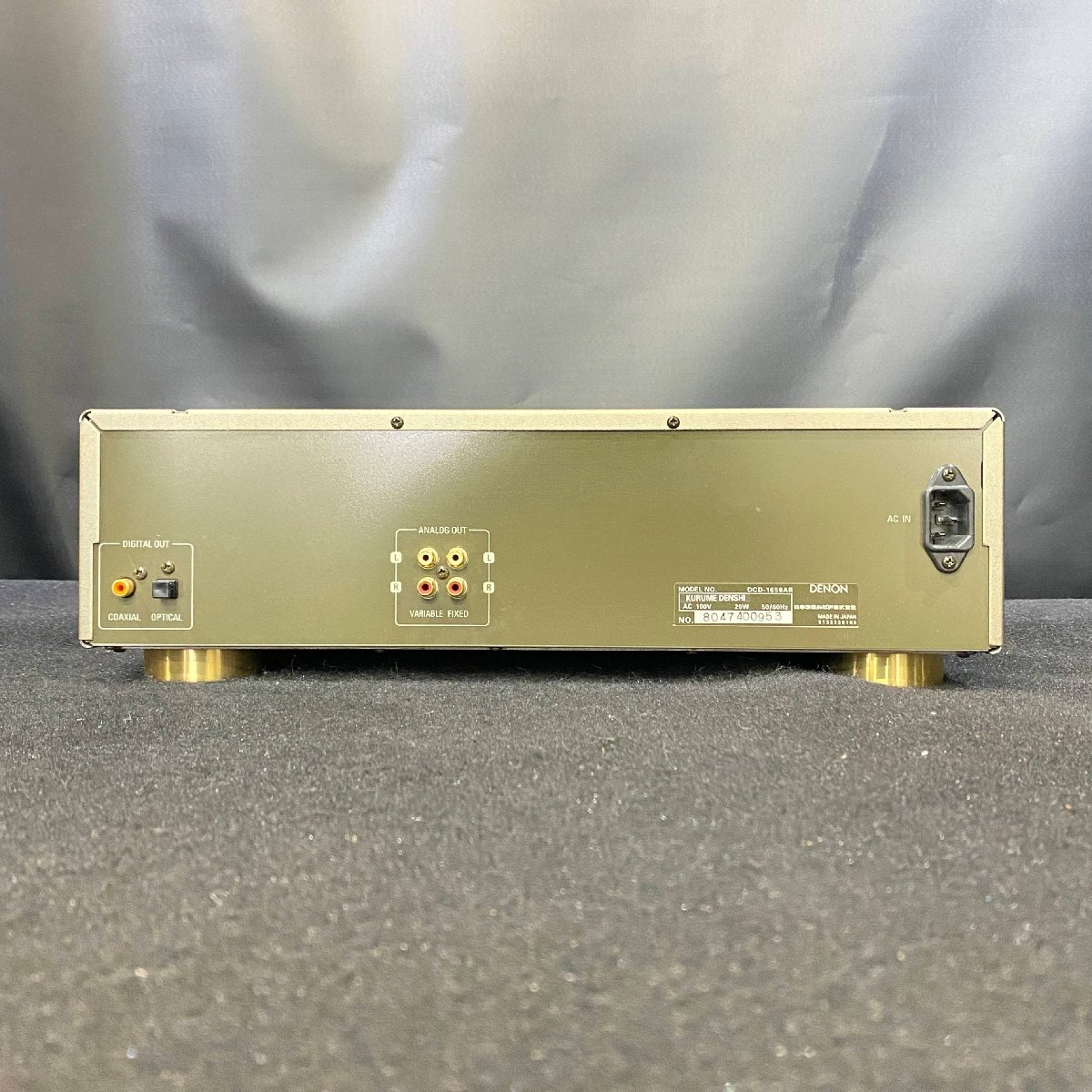 【 J 】3241 DENON DCD-1650AR CDデッキ デノン 198238