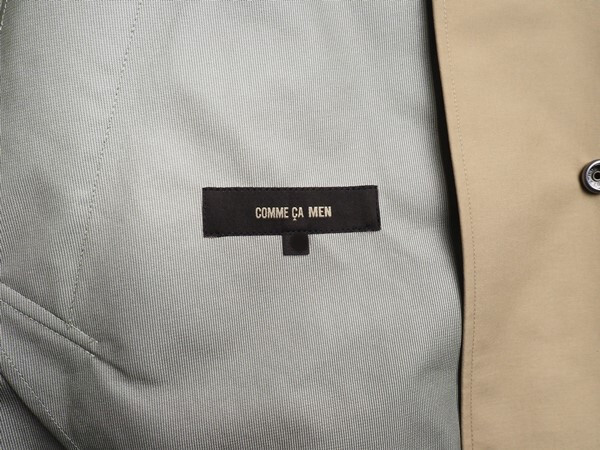 新品定価6.4万円 COMME CA MEN コムサメン ゴアテックス同等 Breathatec 防水透湿 バルカラー スプリングコートMベージュ(15) 17MA03_画像7