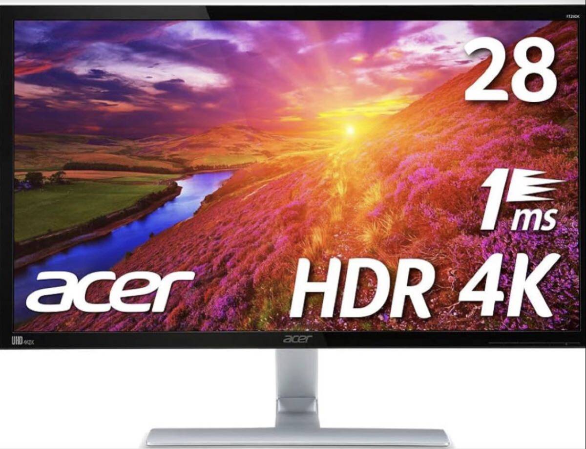 RT280K ゲーミングモニター モニター 4K 60FPS HDR 1ms 28インチ