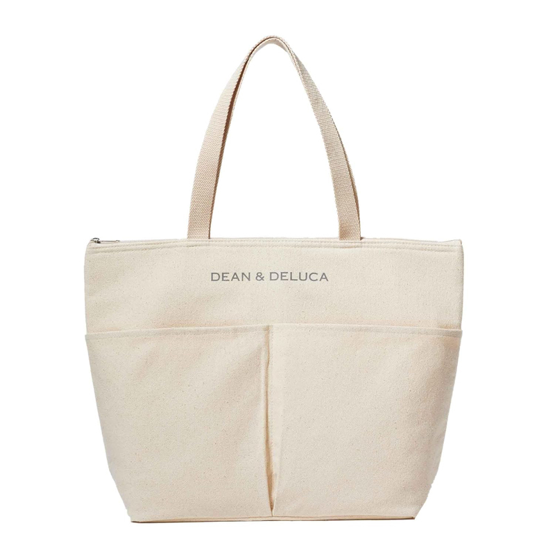 GLOW 2024年8月号付録 DEAN＆DELUCA 保冷機能付き コットン素材のロゴトート ※土日祝日発送無し_画像4