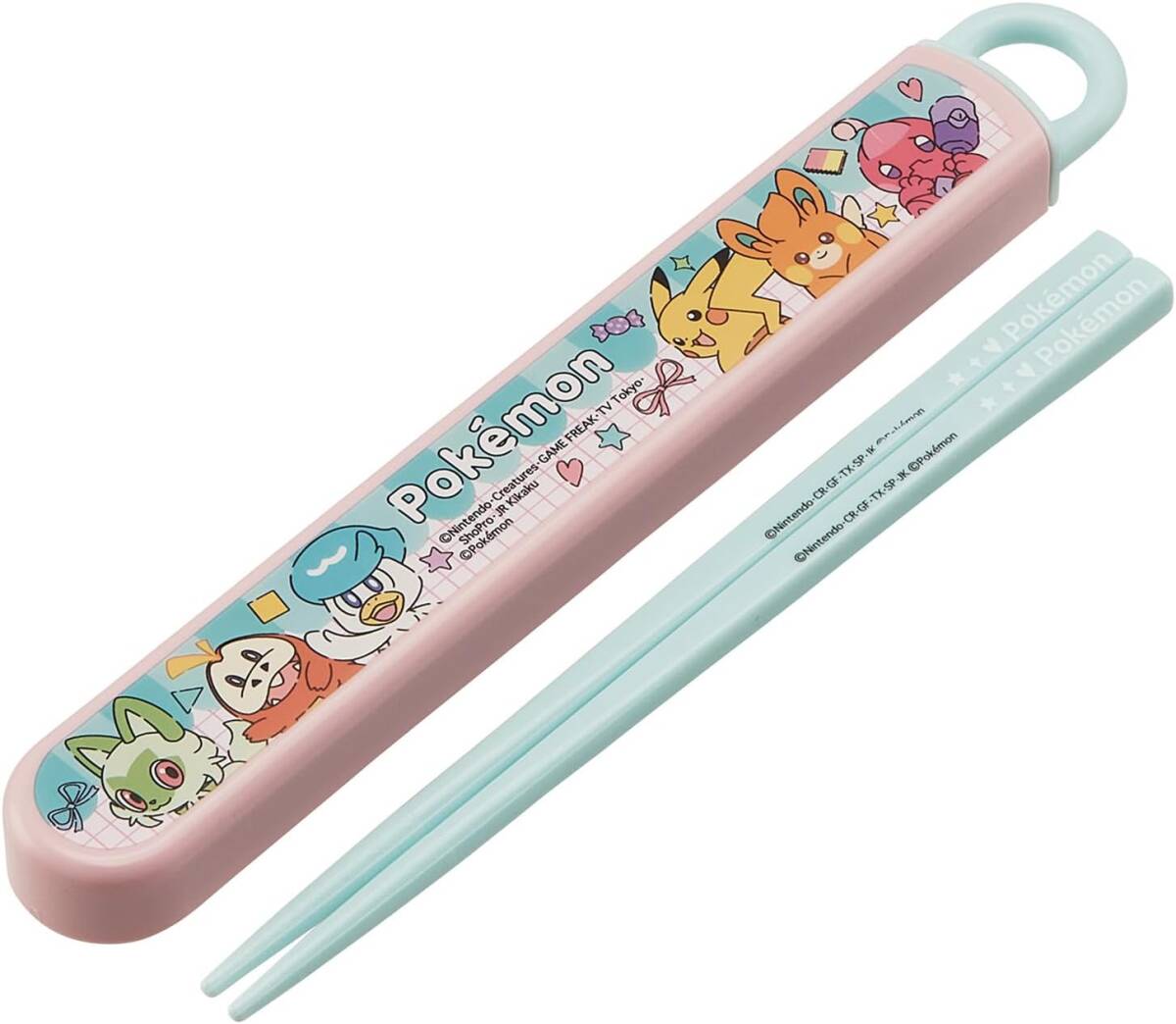 новый товар нераспечатанный *Skater. коробка для завтрака 3 позиций комплект * Pokemon 450ml ланч box . палочки для еды .. данный Cross ребенок Kids девочка Пикачу nyao - розовый сделано в Японии