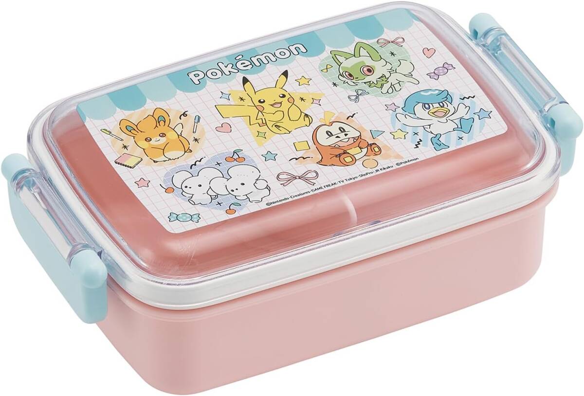 новый товар нераспечатанный *Skater. коробка для завтрака 3 позиций комплект * Pokemon 450ml ланч box . палочки для еды .. данный Cross ребенок Kids девочка Пикачу nyao - розовый сделано в Японии