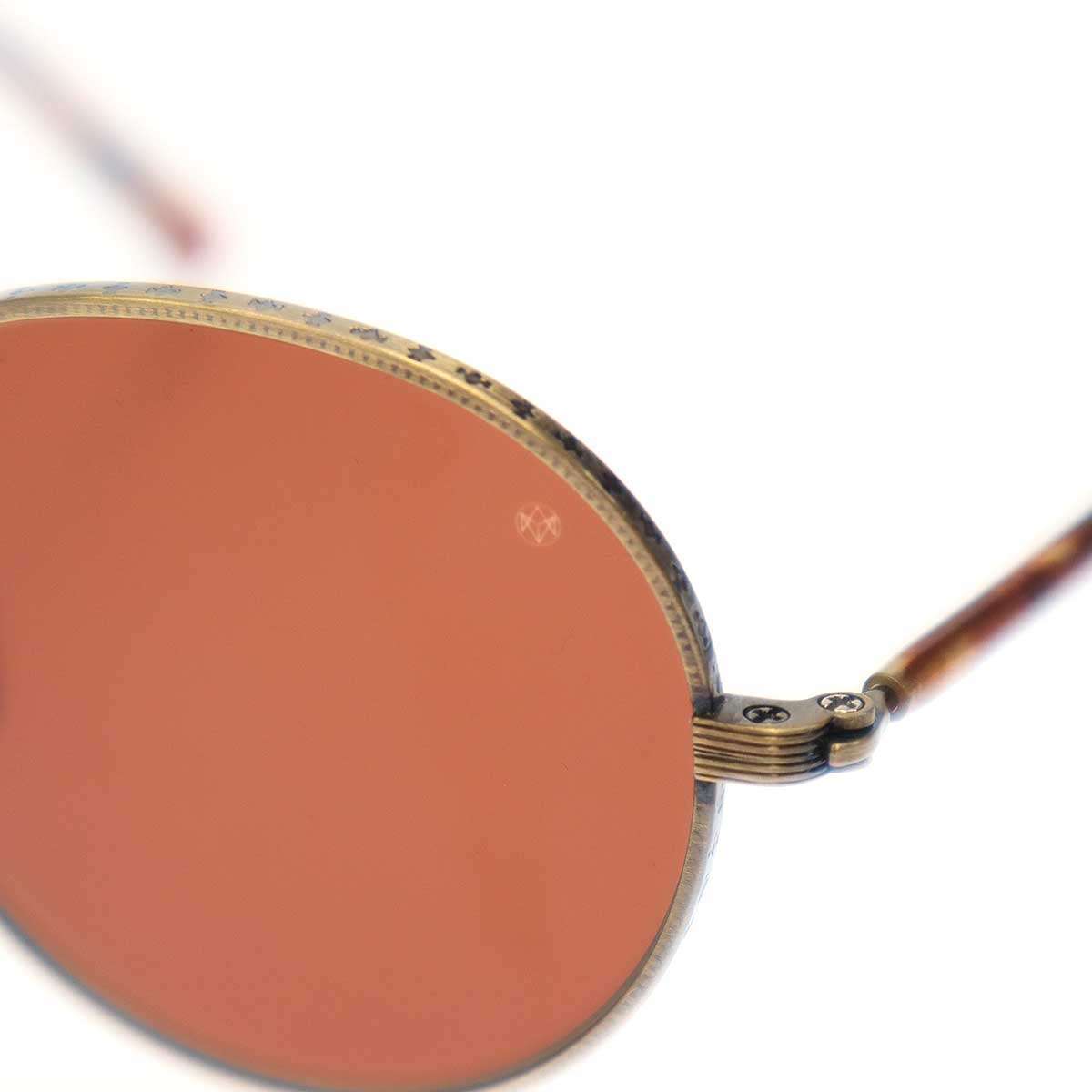 ayameayameOLD STAR metal рама солнцезащитные очки оттенок золота Brown 46*23 ITCVTN7EQUM4