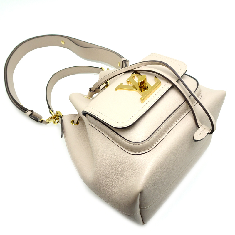 [ Гиндза магазин ]LOUIS VUITTON LV Louis * Vuitton блокировка mi-* ковш NV M57688 сумка на плечо машина f кожа DH89149