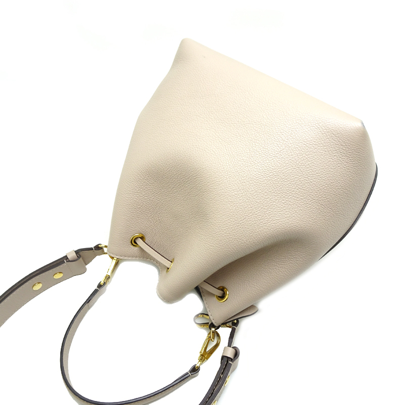 [ Гиндза магазин ]LOUIS VUITTON LV Louis * Vuitton блокировка mi-* ковш NV M57688 сумка на плечо машина f кожа DH89149