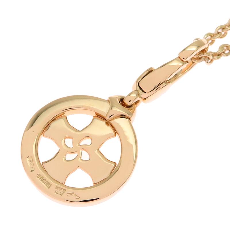 ［飯能本店］BVLGARI ブルガリ トンド クロス チャーム ネックレス 750イエローゴールド レディース・メンズ DH89427_画像3