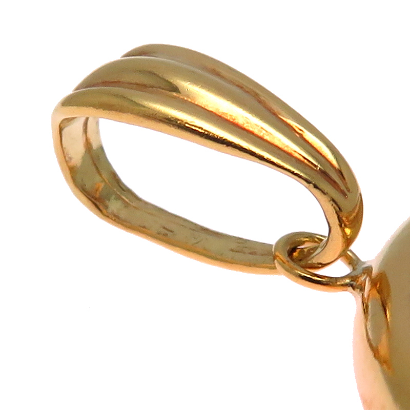 ［飯能本店］Non Brand ノンブランド コイン ペンダントトップ K24イエローゴールド レディース・メンズ DH89668_画像4