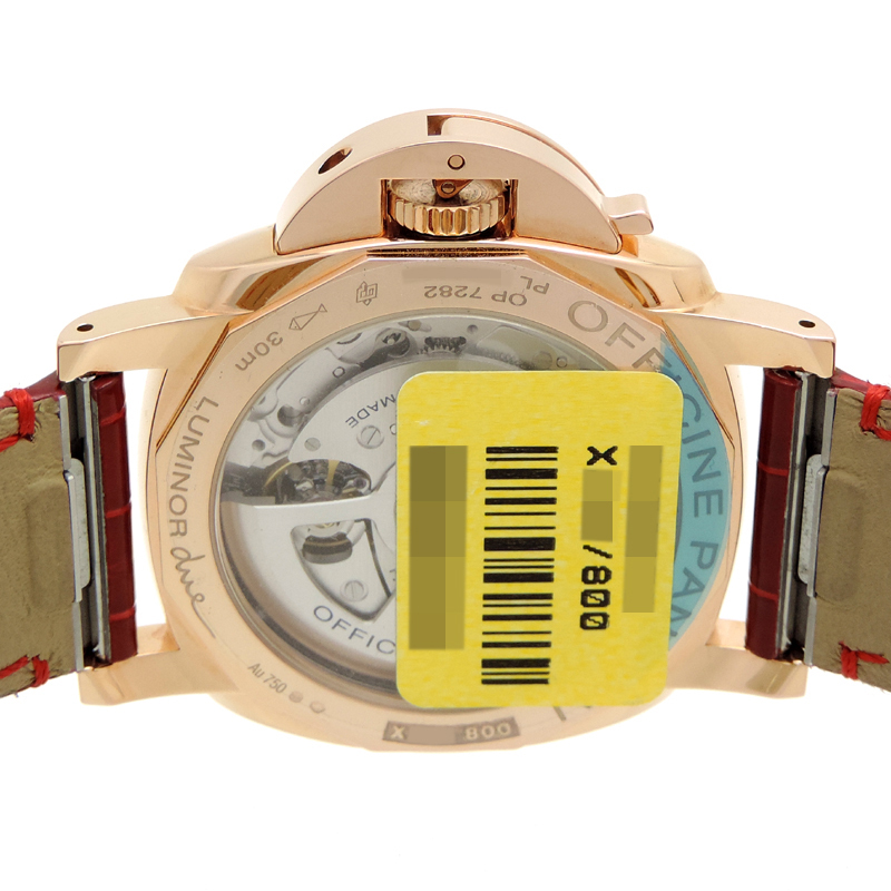 ［銀座店］OFFICINE PANERAI オフィチーネパネライ ルミノール ドゥエ ゴールドテック マドレペルラ 2022年購入品 PAM01280 DH82255_画像7