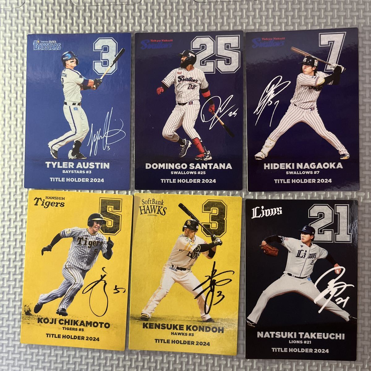  Calbee 2025 первый . название 6 шт. комплект ② карта много распродажа Professional Baseball chip s название держатель карта 