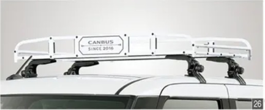 キャンバス LA850S/LA860S 後期:純正 ルーフキャリア(クラシックタイプ)【ホワイト】【ブラック】_画像1