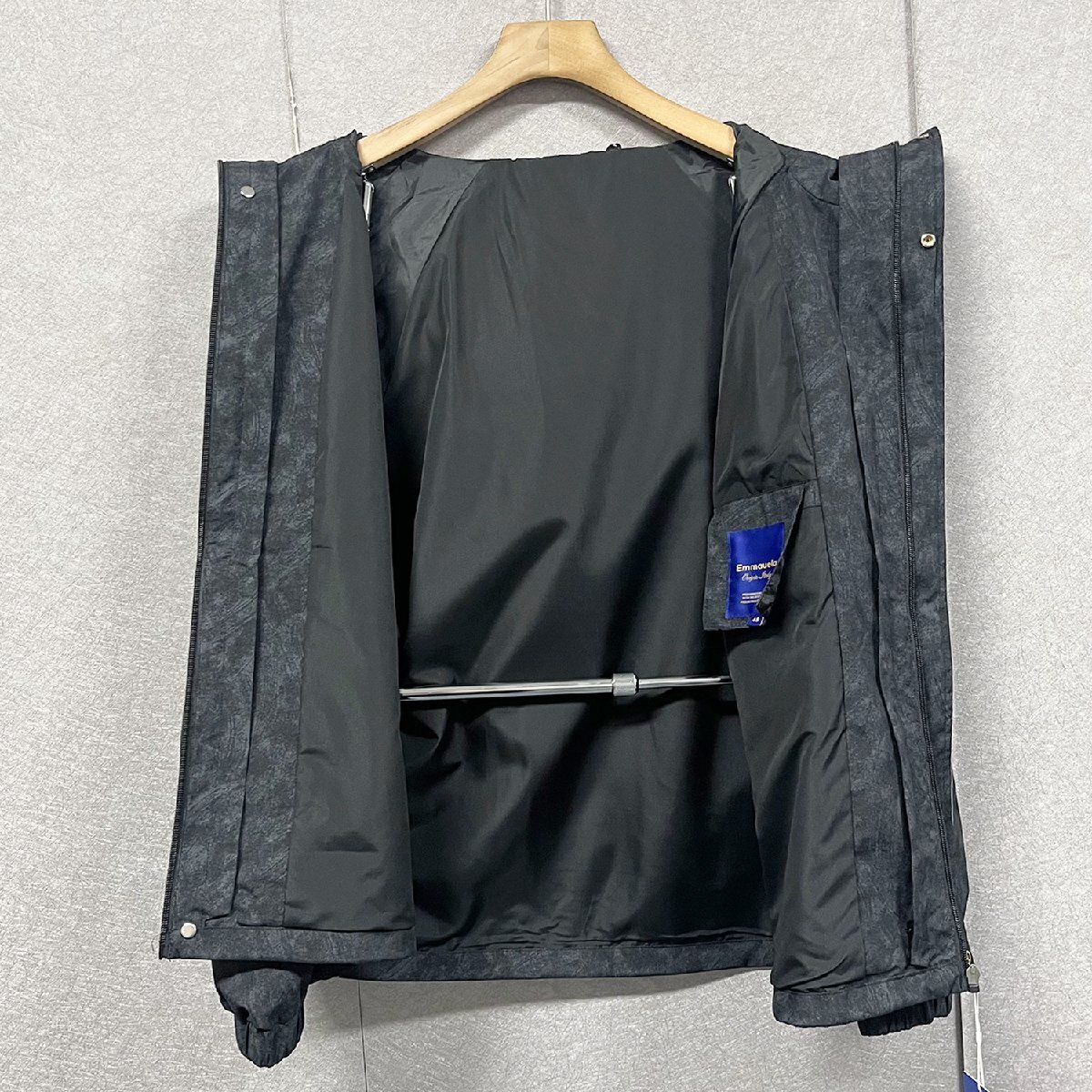 絶賛 ジャケット 定価6萬(wàn)◆Emmauela?イタリア?ミラノ発◆撥水 タイダイ柄 フード付き アウトドア マウンテンパーカー ブルゾン M/46