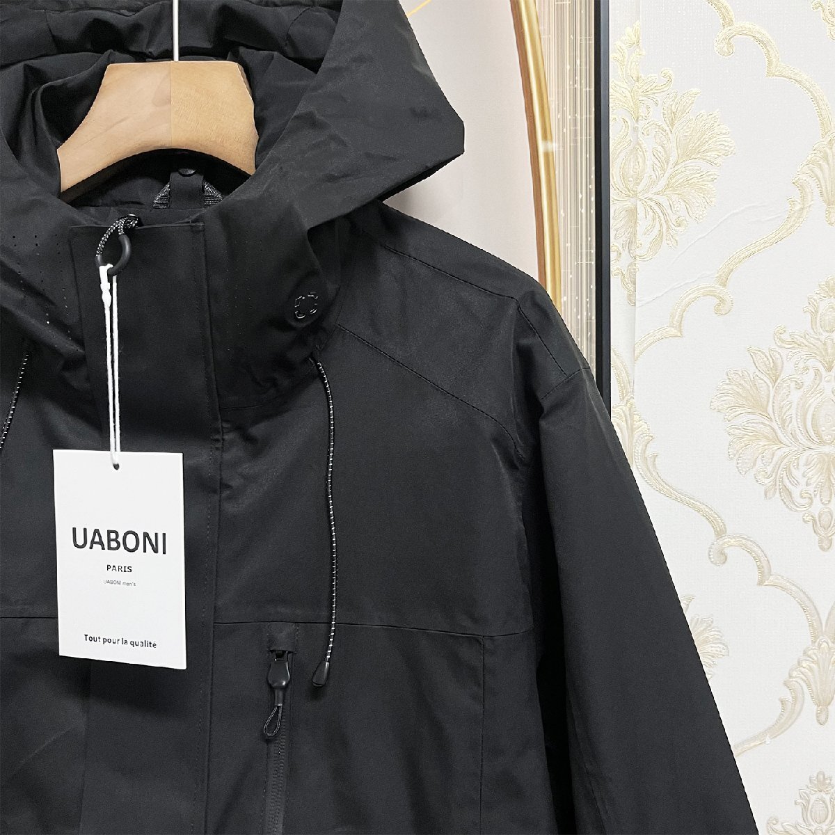 人気EU制&定価6萬◆UABONI*Paris*ジャケット*ユアボニ*パリ発◆撥水 防風(fēng) マウンテンパーカー アウトドア スポーツ キャンプ 春秋 2XL/52