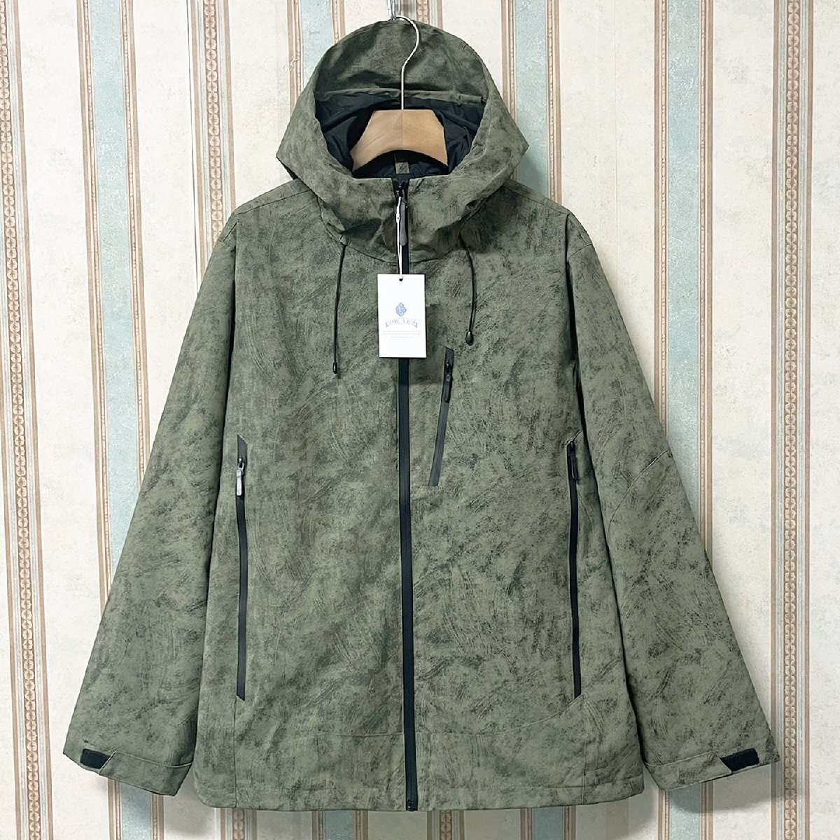 人気 定価6萬 FRANKLIN MUSK?アメリカ?ニューヨーク発 ジャケット マウンテンパーカー スポーツ タイダイ染め アウトドア サイズ4