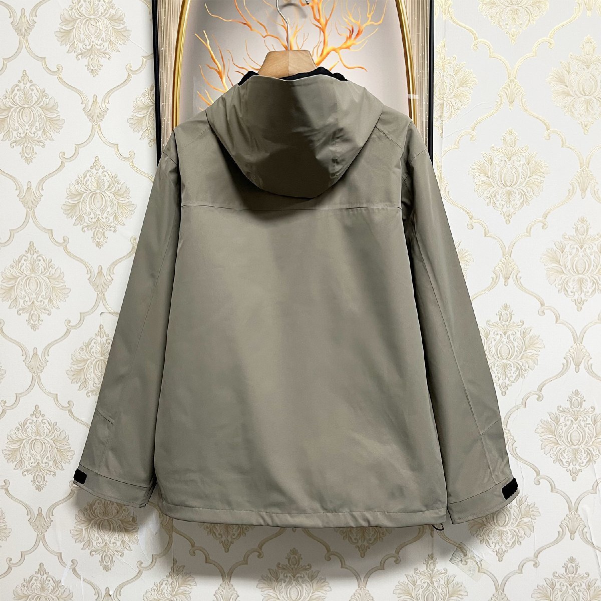 上品EU制&定価6萬◆UABONI*Paris*ジャケット*ユアボニ*パリ発◆撥水 防風(fēng) マウンテンパーカー アウトドア スポーツ キャンプ 春秋 XL/50