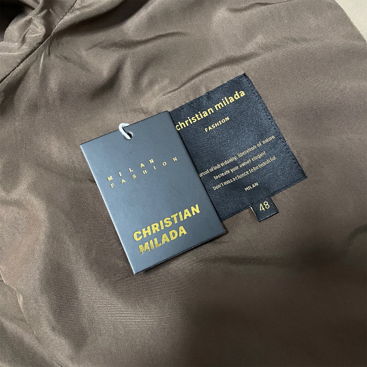 定価6萬★christian milada?ミラノ発?ジャケット★定番 防風(fēng) 撥水 薄手 刺繍 カジュアル マウンテンパーカー アウター キャンプ M/46