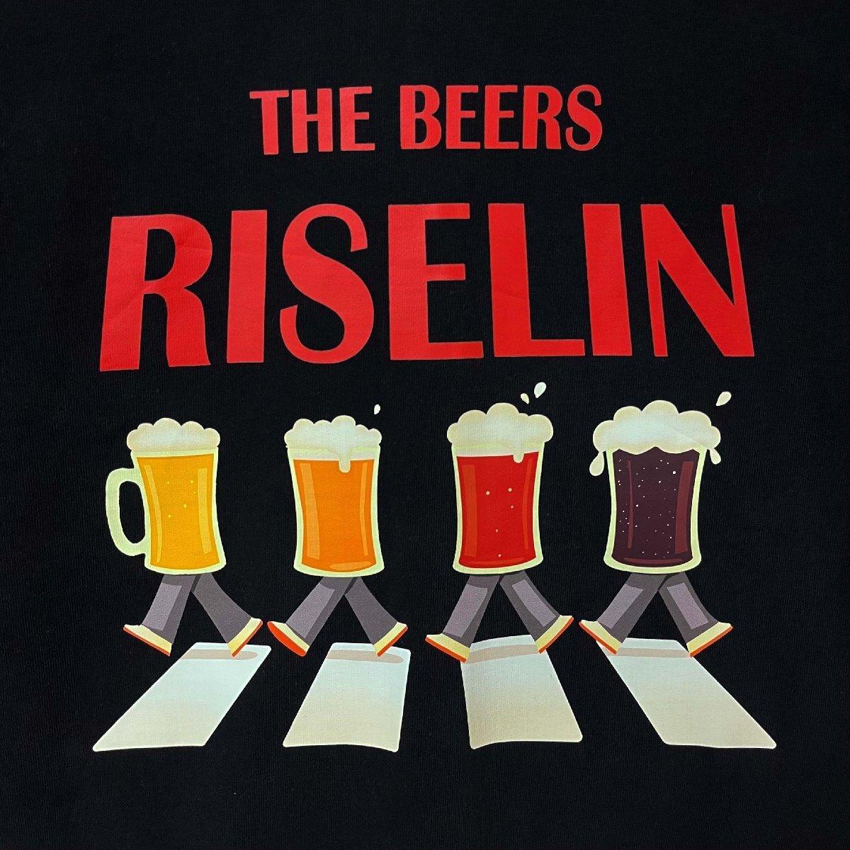 個性ヨーロッパ制※定価2萬◆ブルガリア発※RISELIN 半袖 Tシャツ 綿100％ 吸汗 ソフト ビール 面白い カットソー カジュアル レジャー 2XL