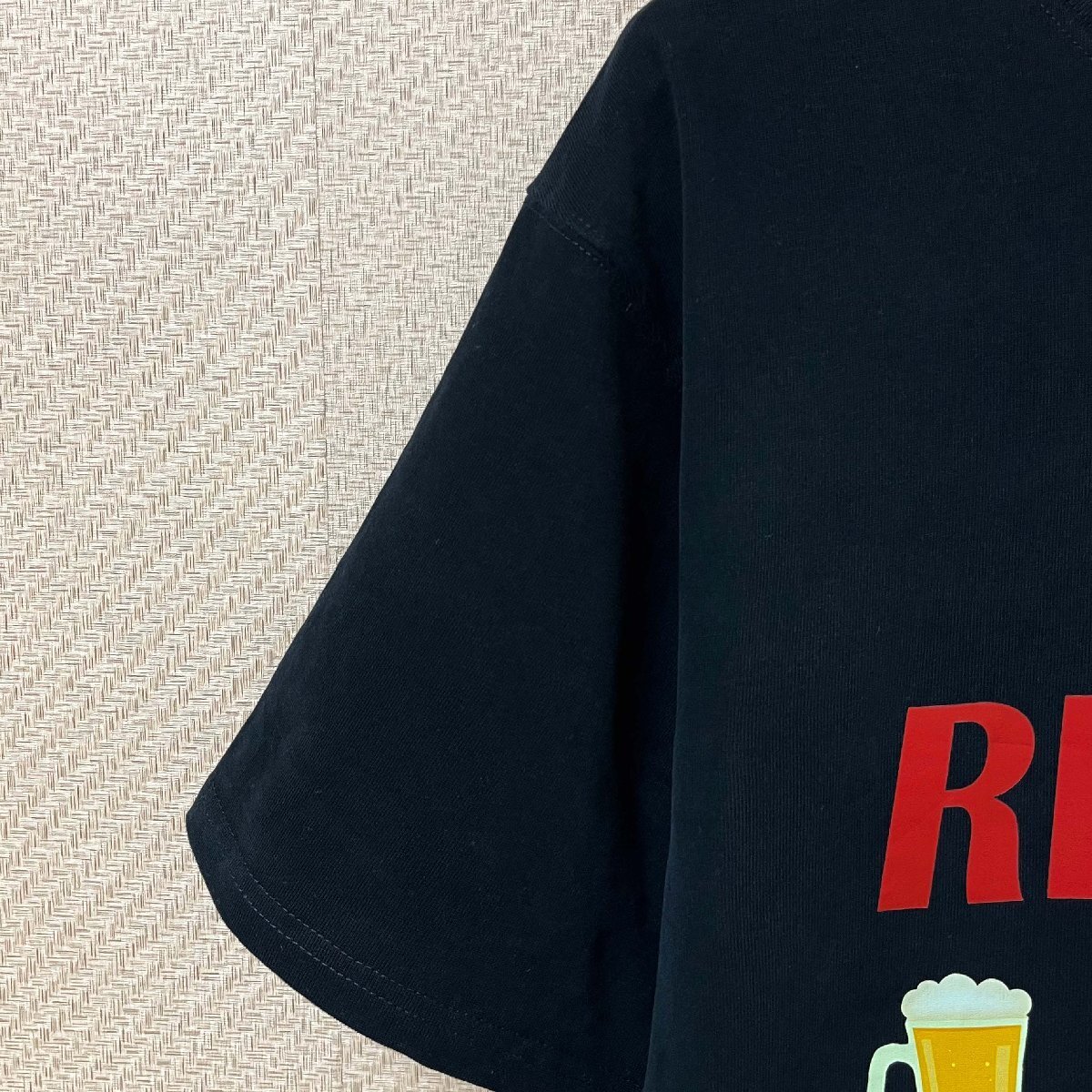 個性ヨーロッパ制※定価2萬◆ブルガリア発※RISELIN 半袖 Tシャツ 綿100％ 吸汗 ソフト ビール 面白い カットソー カジュアル レジャー 2XL