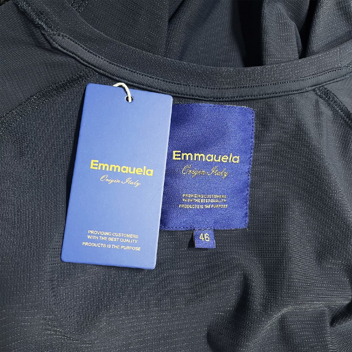 定番?半袖 Tシャツ 定価2萬◆Emmauela?イタリア?ミラノ発◆シルク混 接觸冷感 速干 通気 無地 丸首 カジュアル スポーツ 夏 2XL/52