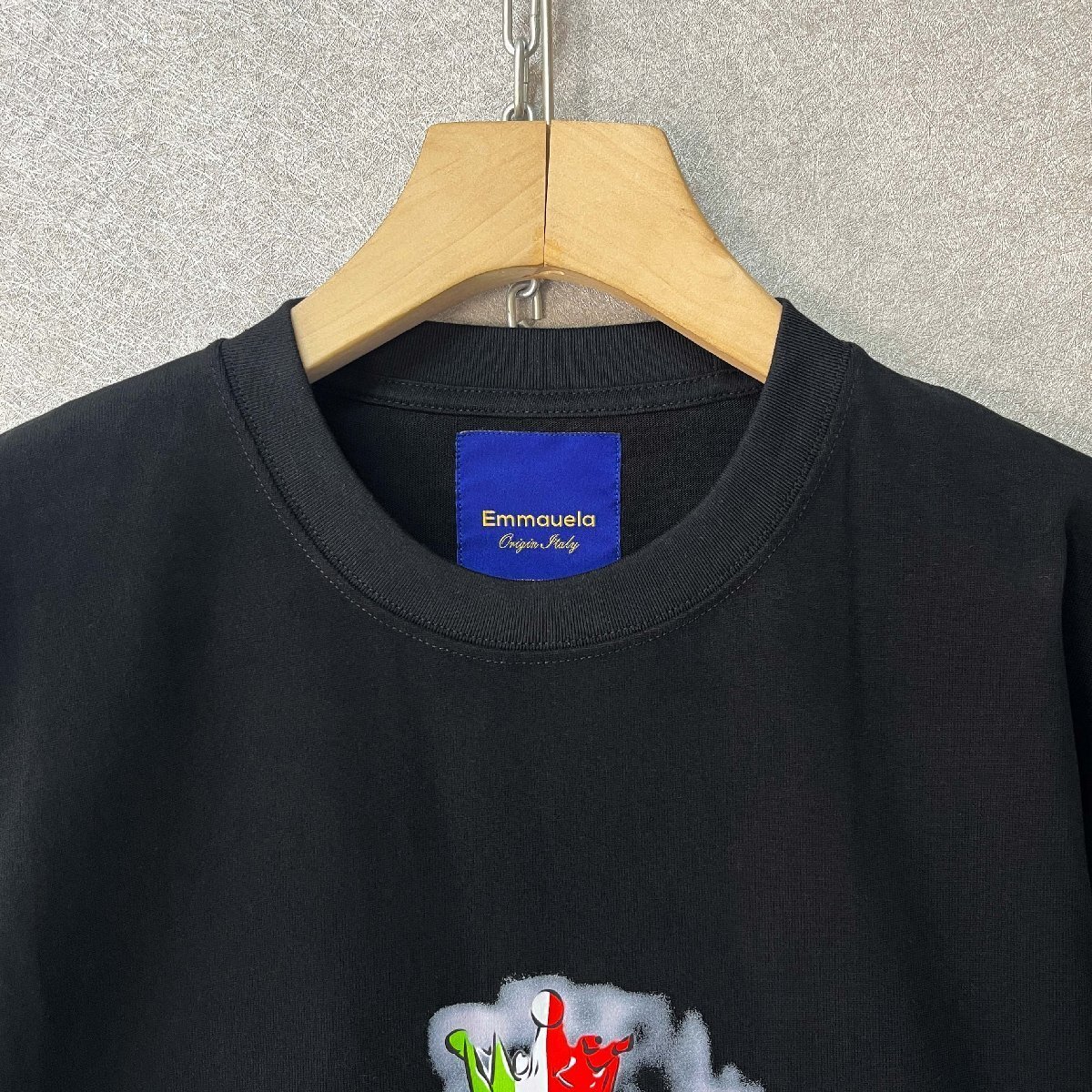 人気?半袖 Tシャツ 定価2萬(wàn)◆Emmauela?イタリア?ミラノ発◆エジプト綿100％ 柔らか シンプル ゆったり ストリート トップス 夏服 XL