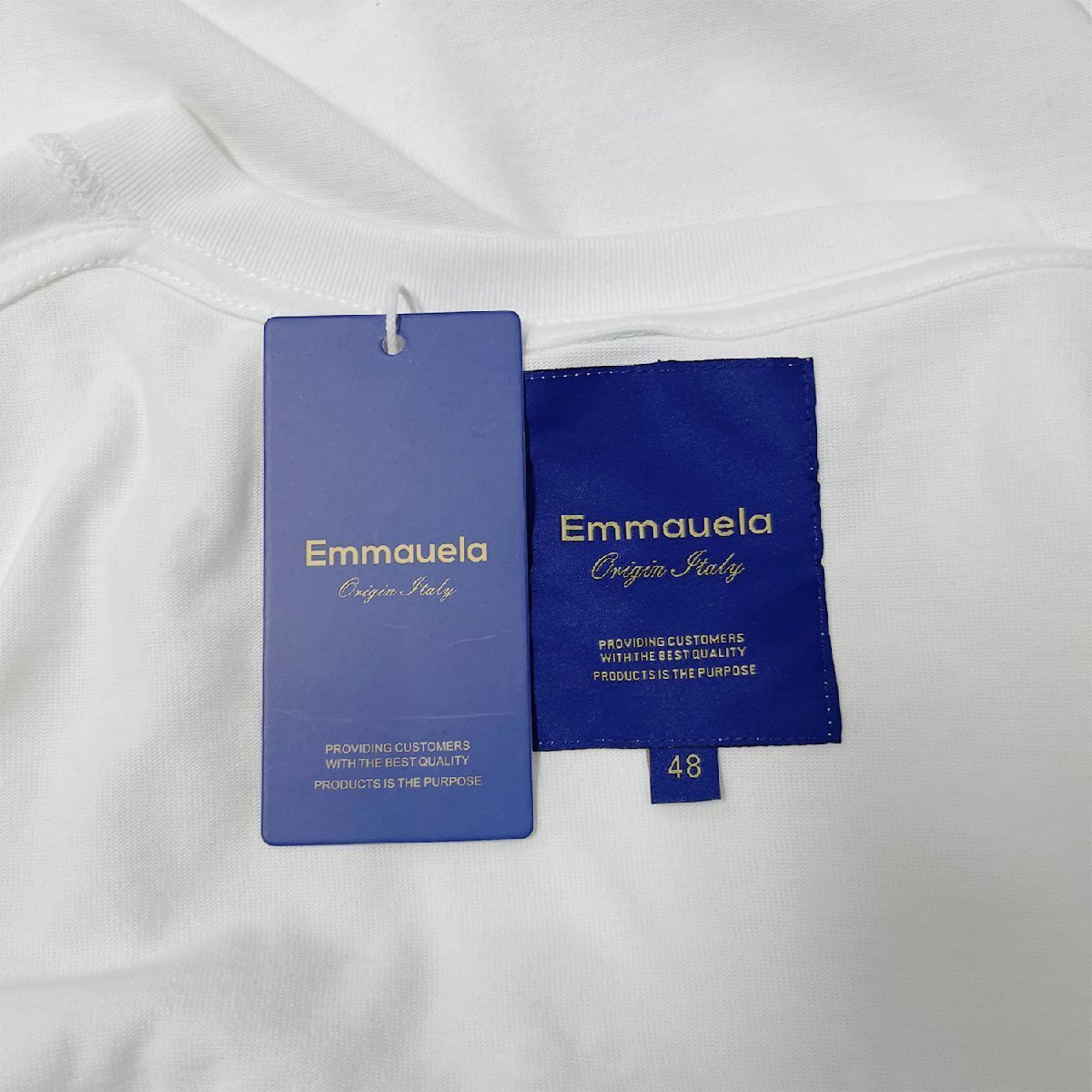 人気?半袖Tシャツ 定価2萬◆Emmauela?イタリア?ミラノ発◆薄手 通気 上質(zhì) ソフト 笑顔 カットソー スウェット 面白い ストリート 夏 2XL