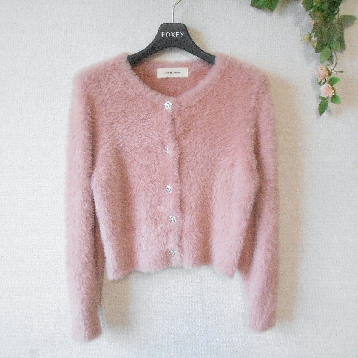 株)ルック レッセパッセ LAISSE PASSE カーディガン 38 シャギー ニット レディース 秋 冬_画像1