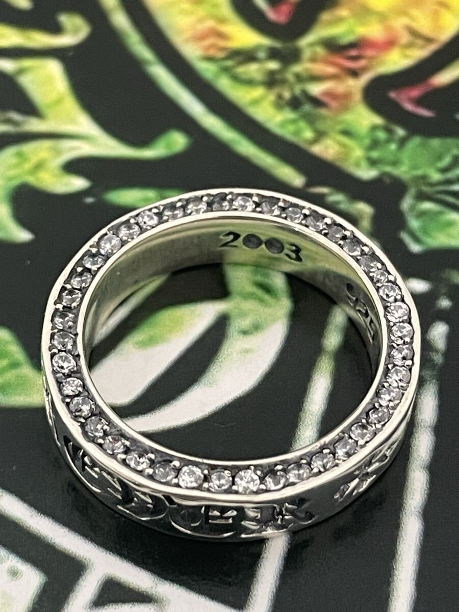 クロムハーツ スペーサー フォーエバー リング17号 6㎜ スターリングsv925 カスタムパヴェ Chrome hearts