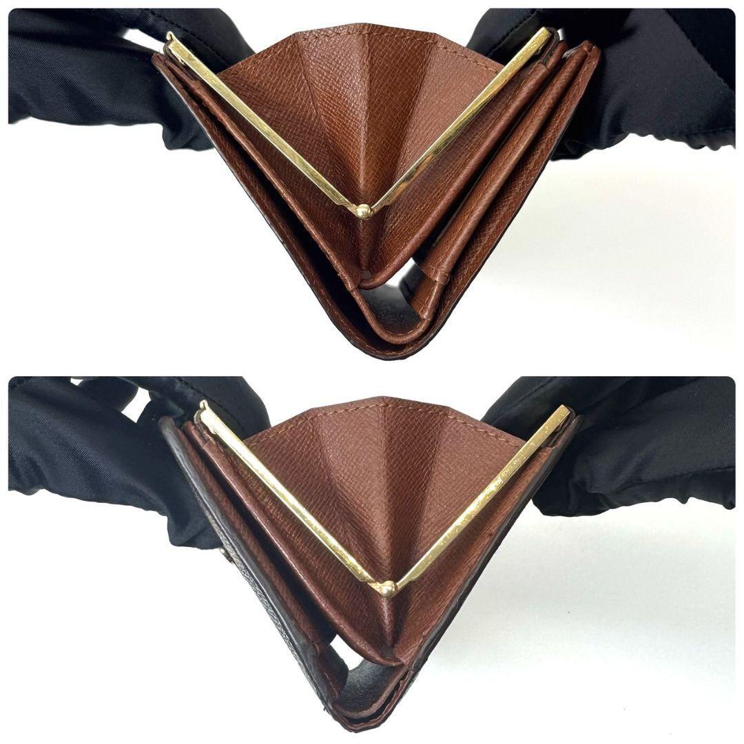 良品 ルイヴィトン モノグラム ポルトモネ ビエ ヴィエノワ 財布 折り財布 二つ折り ポルトフォイユ ウォレット がま口 M61663 VUITTON_画像9