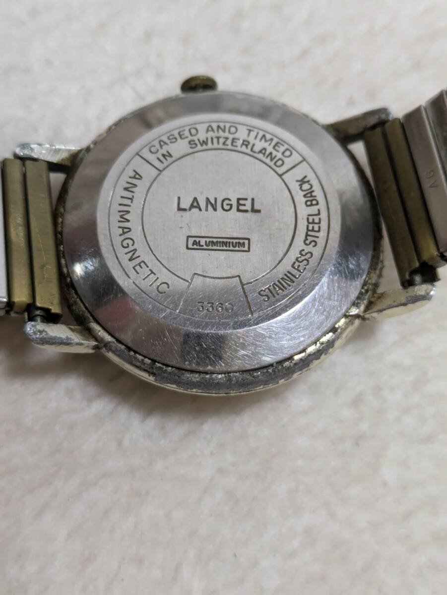LANGEL 手巻き　腕時計_画像2