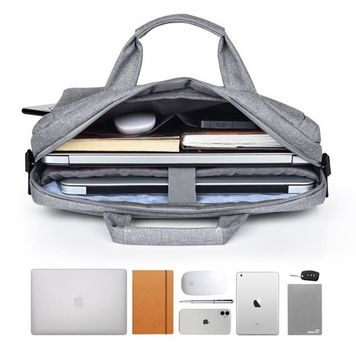 ノートパソコンケース PCバッグ 大容量 ノートPC 14インチ 撥水 ショルダー 肩掛け 3WAY 通勤 軽量 ビジネス 新生活