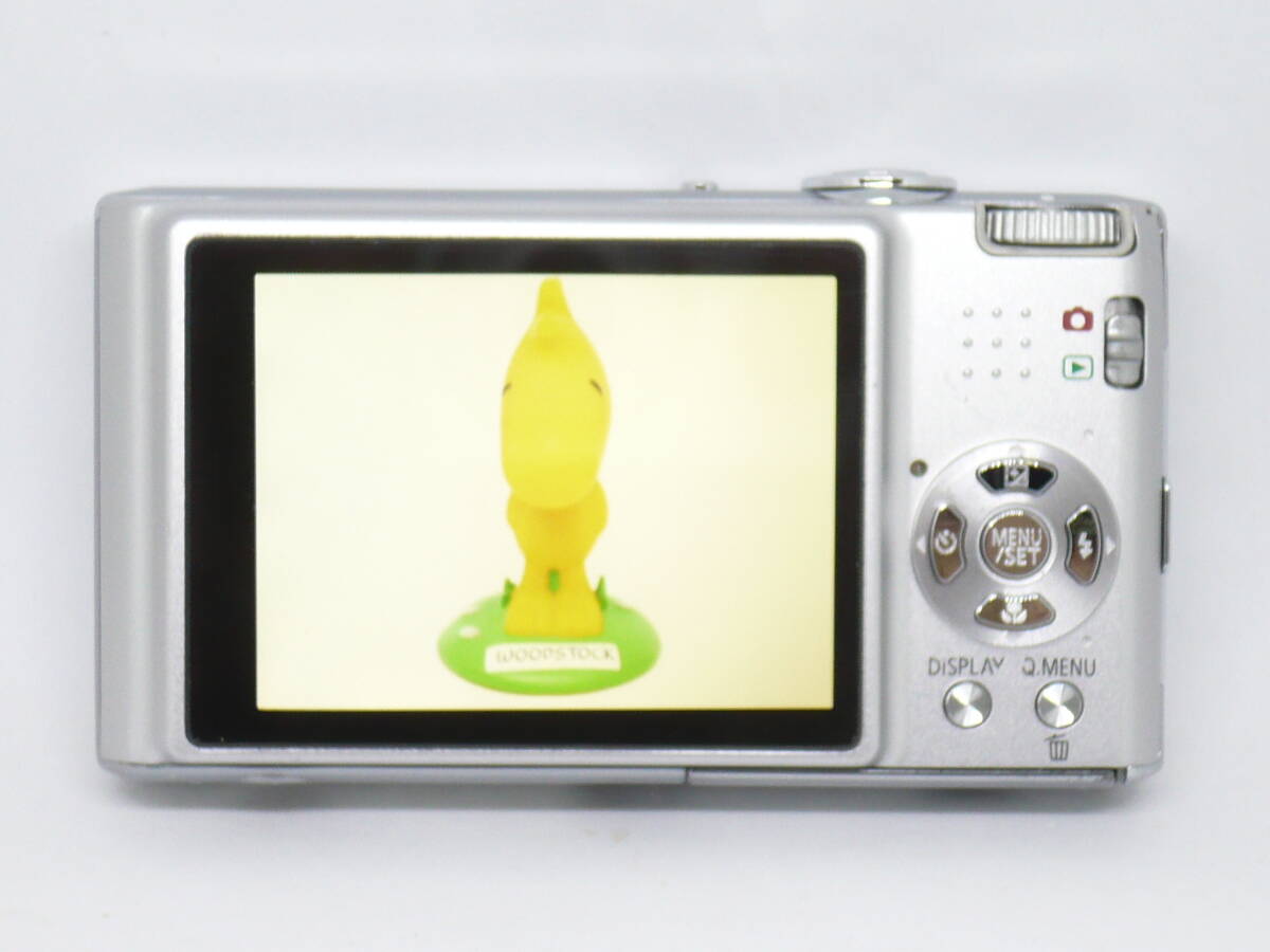★送料：クリックポスト￥185★メディア＋バッテリー2個他オマケ付＊Panasonic-LUMIX-FX37＊プレシャスシルバー【USED/動作確認済】