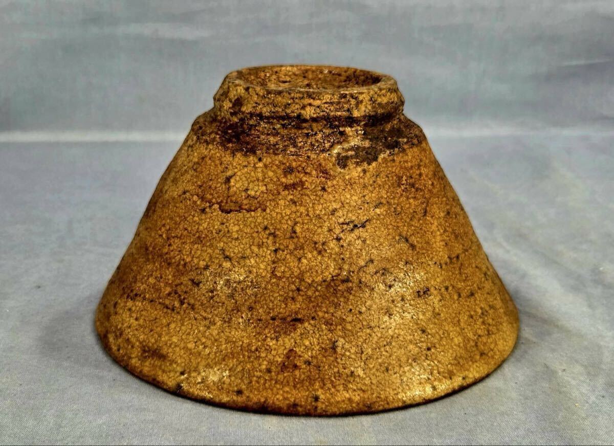 ⭐︎美品★表千家一二代惺斎極高麗黄伊羅保茶碗裏千家茶道具高麗茶碗楽吉左衛門 ☆美品☆表千家一二代惺斎極高麗黄伊羅