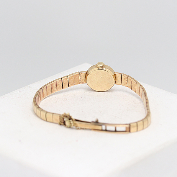 デッドストック級 稼働 ロレックス プレシジョン 9K/375 15.5g ゴールド文字盤 手巻 レディース腕時計 0063800 5TJT TKY KTU ABC16087_画像4