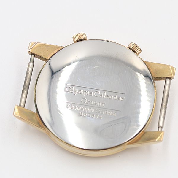 デッドストック級 稼働 良品 オリエント オリンピアカレンダー デイト シルバー文字盤 手巻 トップのみ メンズ腕時計 OGH 176ABC5072300_画像3