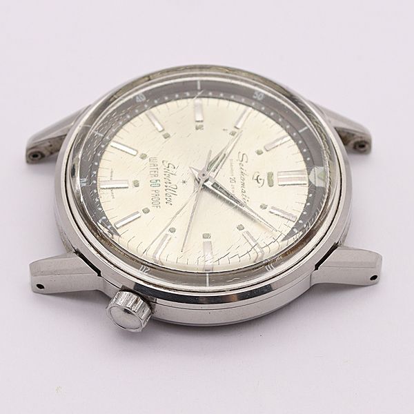  неиспользуемый товар класс работа Seiko AT Seiko matic серебряный wave серебряный циферблат 20 камень верх только мужские наручные часы 422ABC5296300KYM