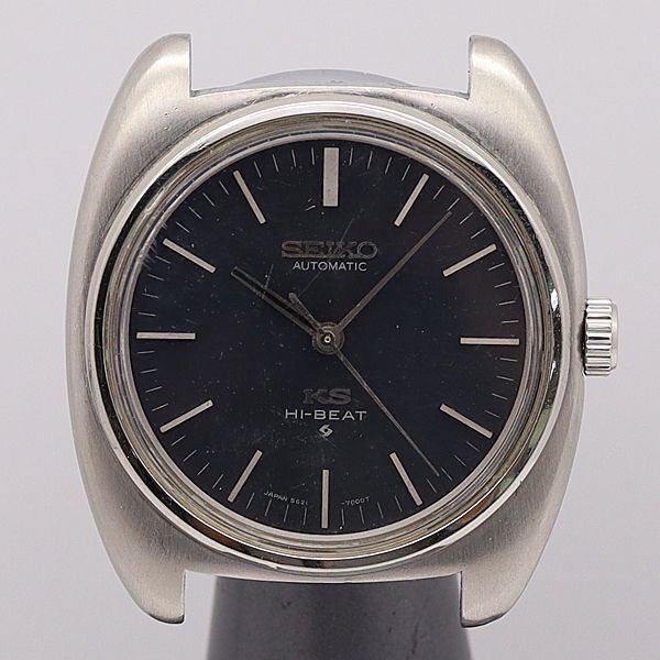デッドストック級 稼働 良品 セイコー AT 5621-7000 キングセイコー ハイビート ネイビー文字盤 トップのみ メンズ腕時計 423ABC5736200KYM_画像1