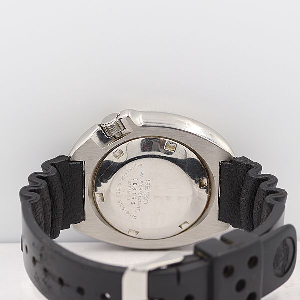 デッドストック級(jí) 稼働 良品 セイコー 6105-8110 ダイバーズ 植村モデル AT 黒文字盤(pán) 150ｍ デイト メンズ腕時(shí)計(jì) OGH 5853ABC6381210