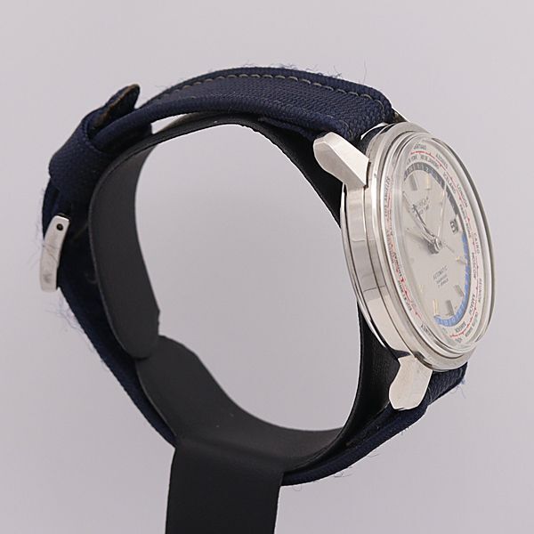 デッドストック級 セイコー AT 6217-7000 ワールドタイム ファーストモデル シルバー文字盤 デイト メンズ腕時計 7007ABC 0461010SMD_画像2