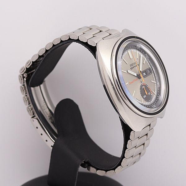  неиспользуемый товар класс работа хорошая вещь Seiko AT 6139-7020 Seiko 5 спорт скорость таймер серый циферблат мужские наручные часы 759ABC5208500KYM