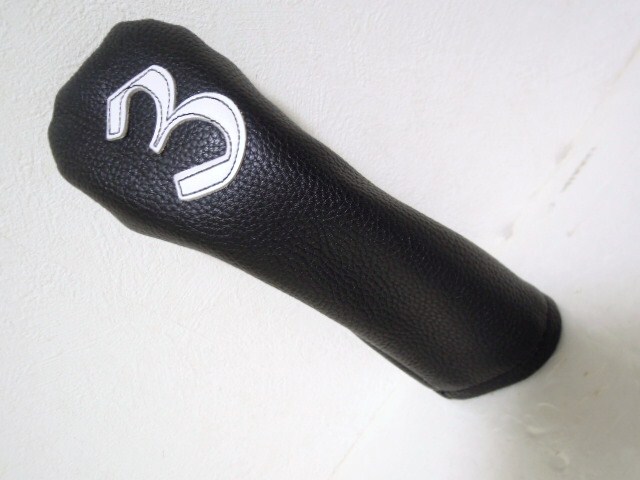 VESEL●ベゼル●レザー●本革●UT●3U●ユーティリティー●ヘッドカバー●ブラック×ホワイト●超美品●かなり綺麗なコンディション_画像9