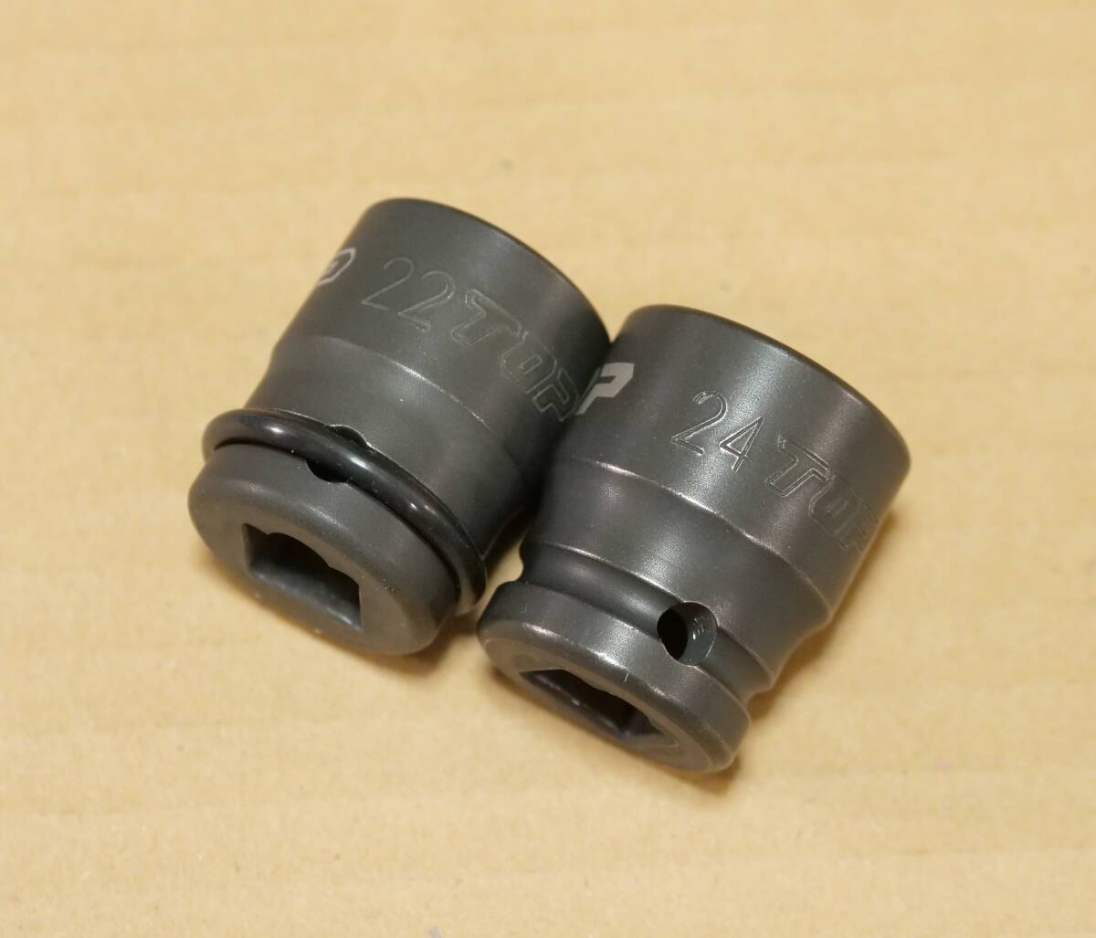美品 TOP 22 24 mm 差込角 12.7 mm 1/2 inch 6角 インパクト ソケット 検) トップ 工業 KTC BP4 BP4M TONE トネ 4NV 4A_画像4