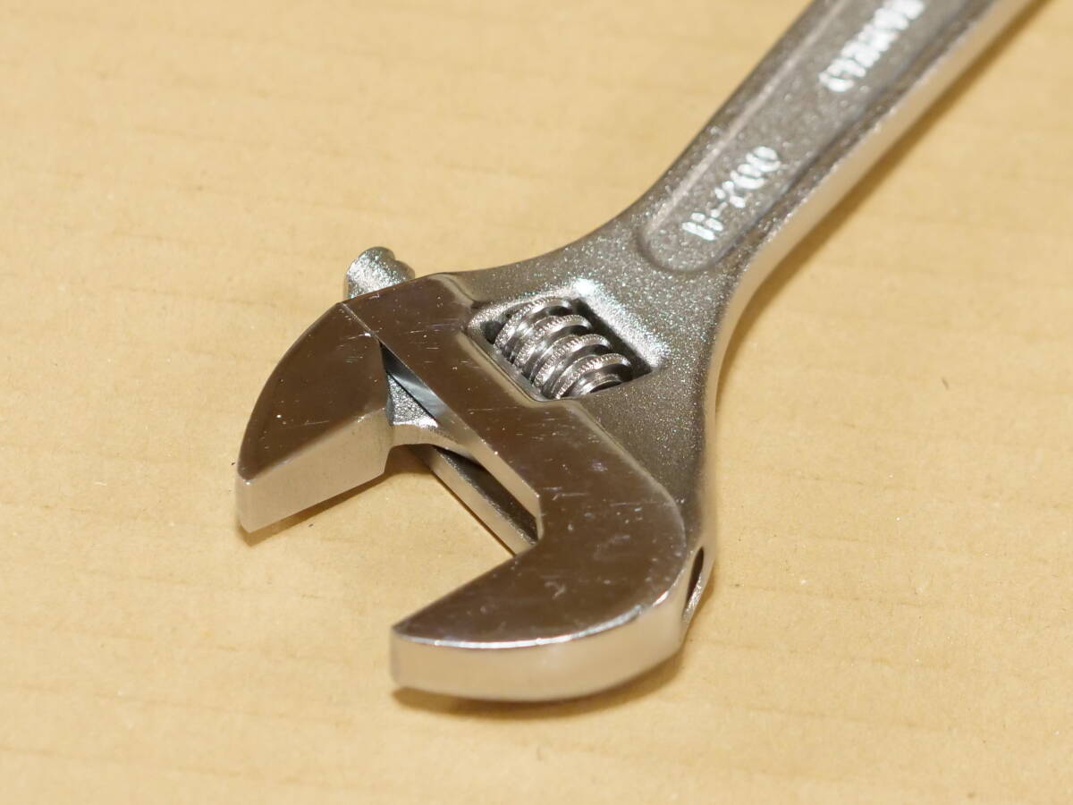 美品 TOP 200 mm モンキー レンチ H-200 検) トップ 工業 KTC WMA-200 TONE トネ MWR-200 ロブテックス ロブスター LOBSTER M200_画像7
