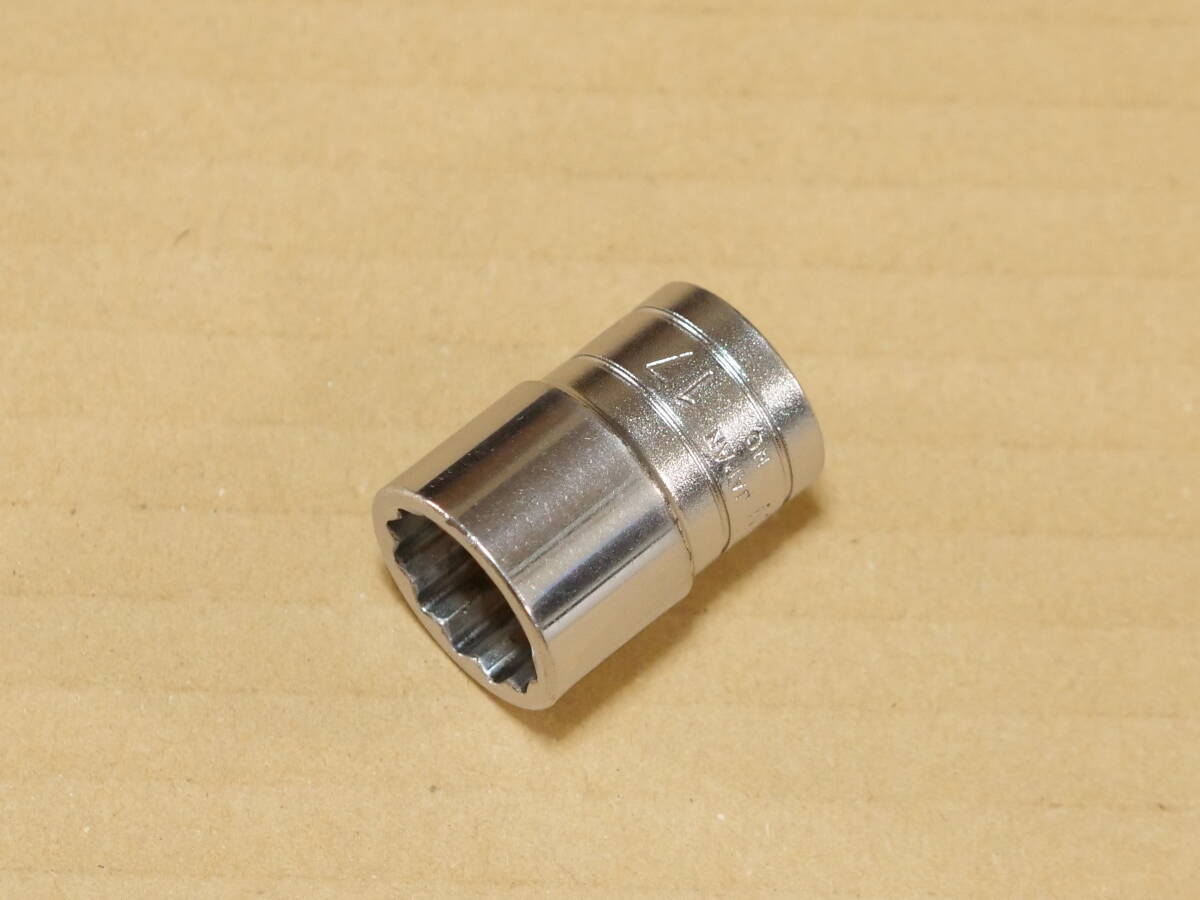 KTC 17 mm 差込角 12.7 mm 1/2 inch 12角 ソケット B4-17W 検) B4-17 TONE トネ 4D-17 4S-17_画像5