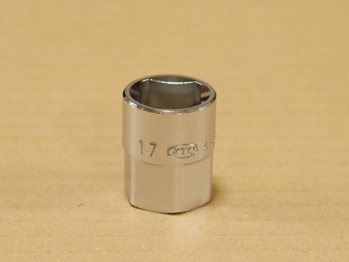 KTC 17 mm 差込角 12.7 mm 1/2 inch ドレン プラグ ソケット 四角 AC301-17 検) 日産 180sx マニュアル ミッション 除雪機_画像1