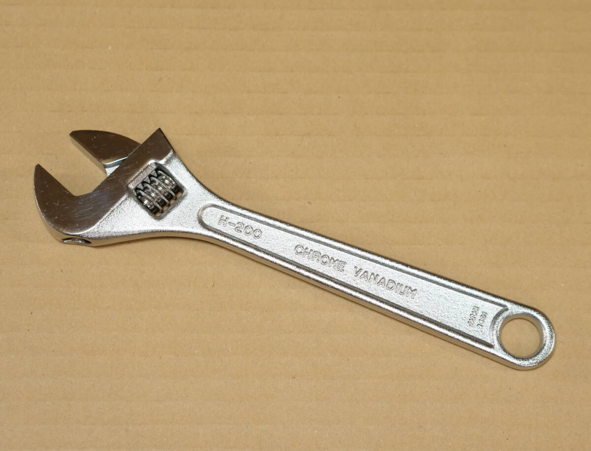 美品 TOP 200 mm モンキー レンチ H-200 検) トップ 工業 KTC WMA-200 TONE トネ MWR-200 ロブテックス ロブスター LOBSTER M200_画像2