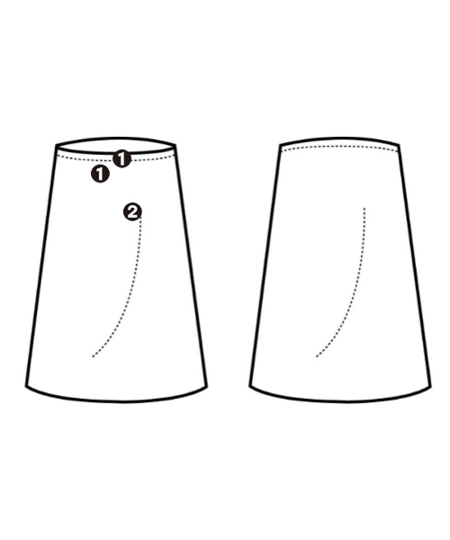 ebure ロング・マキシ丈スカート レディース エブール 中古　古着_画像9