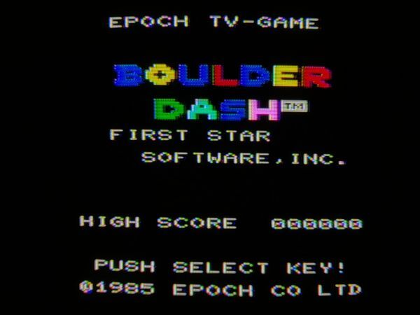 【箱有?動作品】BOULDER DASH ボルダーダッシュ SUPER CASSETTE VISIONのゲームソフト　スーパーカセットビジョン SCV