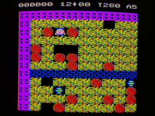 【箱有?動作品】BOULDER DASH ボルダーダッシュ SUPER CASSETTE VISIONのゲームソフト　スーパーカセットビジョン SCV