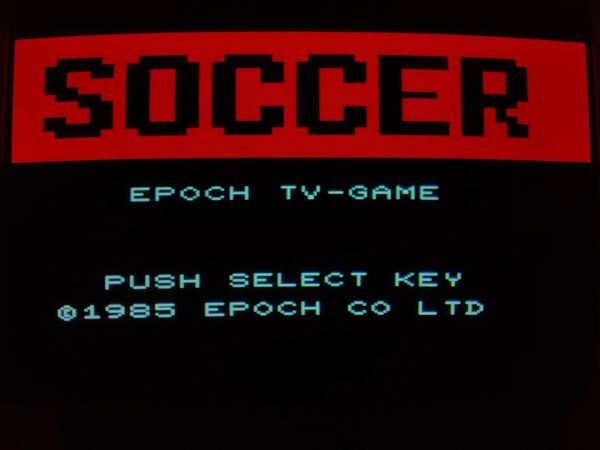 【箱有?ジャンク品】SUPER SOCCER スーパーサッカー SUPER CASSETTE VISIONのゲームソフト　スーパーカセットビジョン SCV