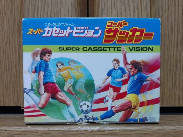 【箱有?ジャンク品】SUPER SOCCER スーパーサッカー SUPER CASSETTE VISIONのゲームソフト　スーパーカセットビジョン SCV