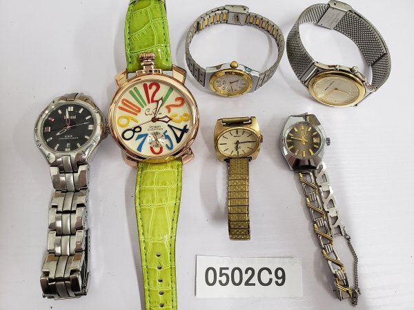 0502C9　腕時計　ジャンク品　おまとめ6点　SEIKOセイコー　など ※動作未確認_画像1